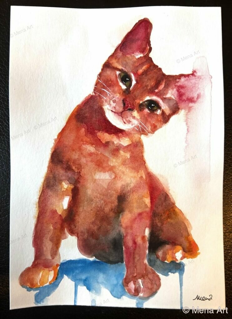 Lucile - portrait aquarelle